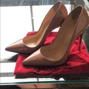 So Kate Christian Louboutin Nude High Heels 36